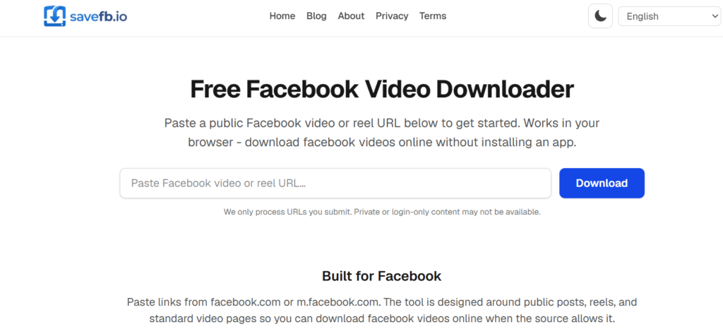 best free facebook video downloader online