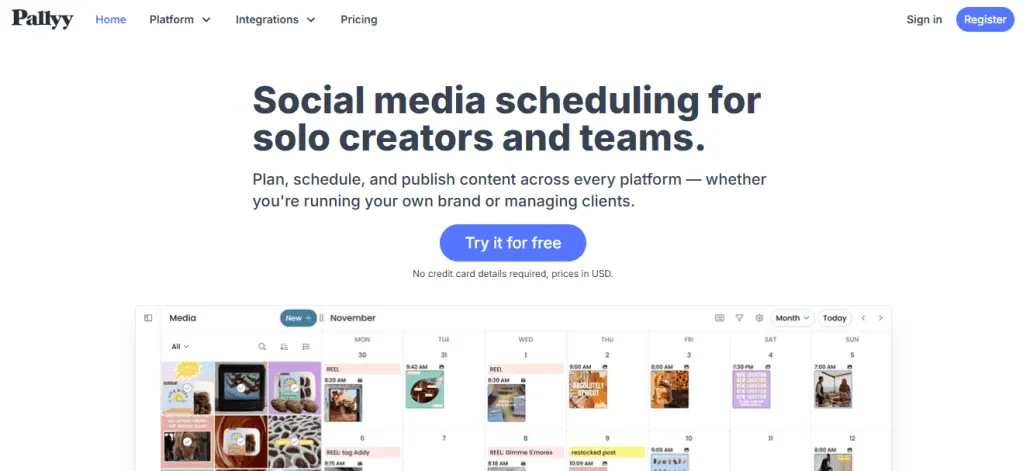free social media scheduler for small business