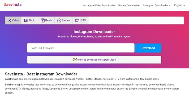 Best Free Instagram Video Downloader Tools
