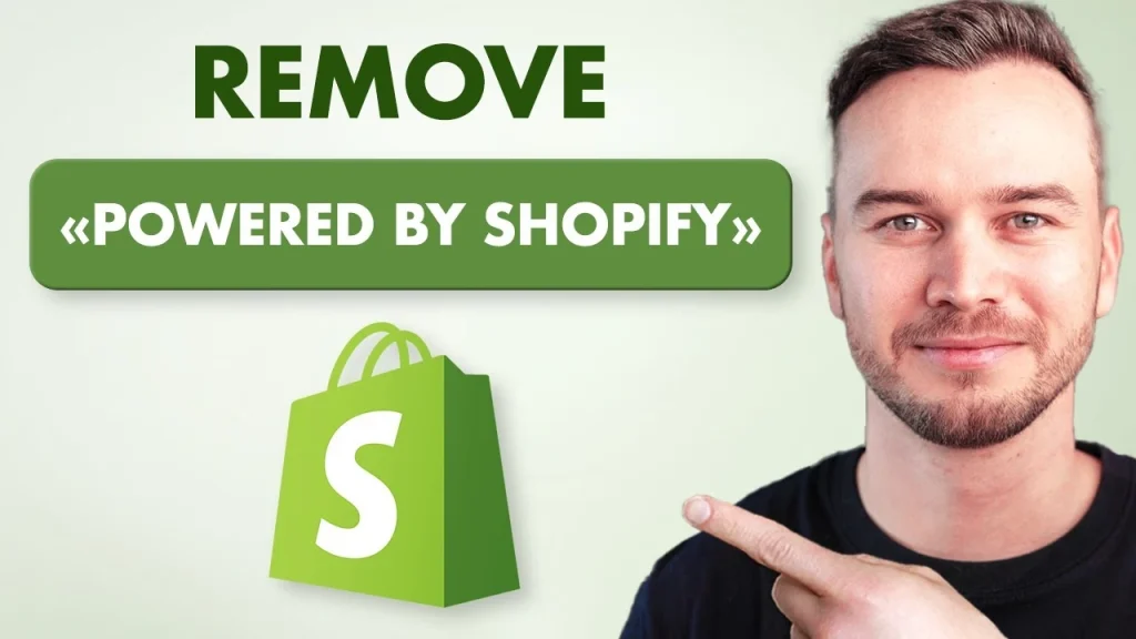 how to remove powered by shopify