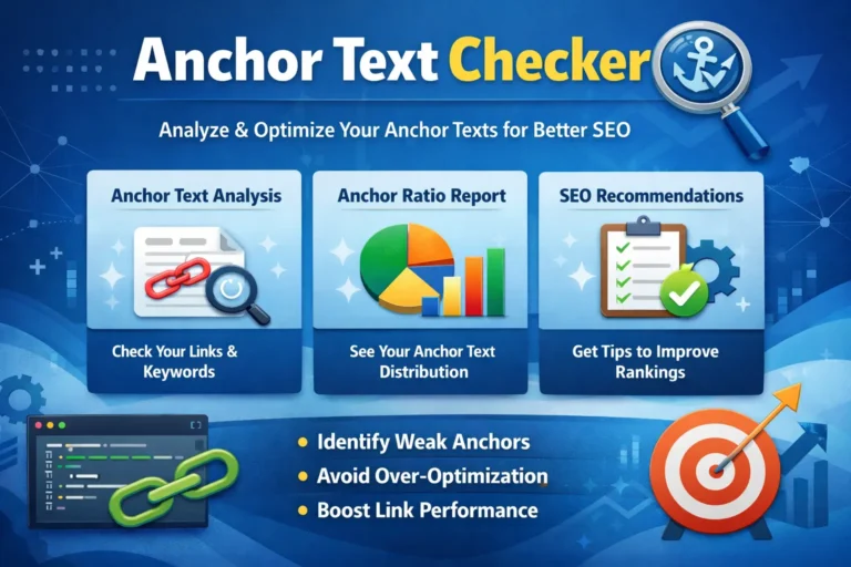 Anchor text analysis and SEO tips