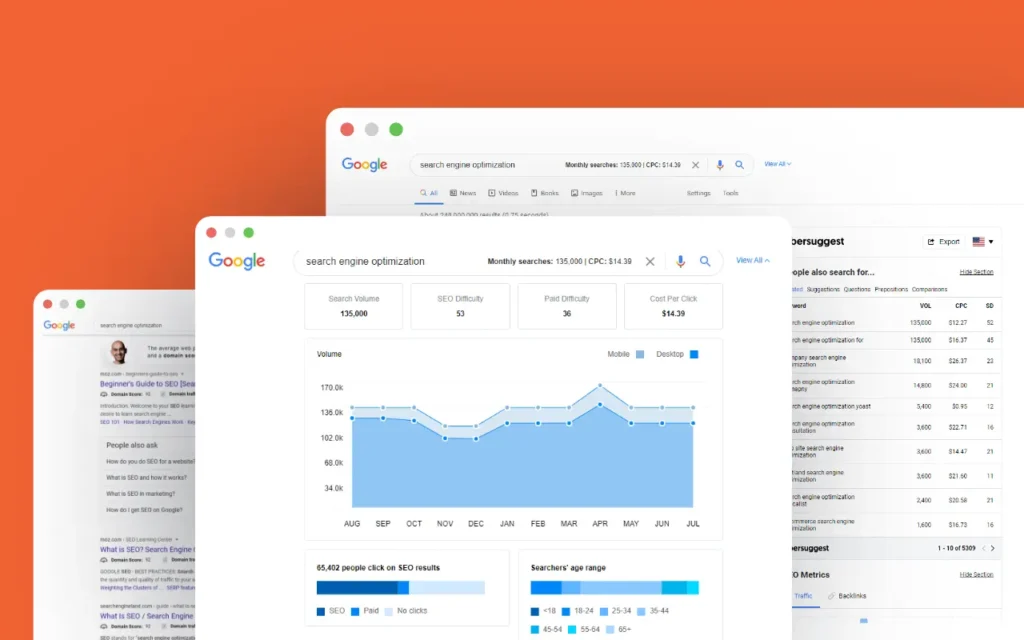 Ubersuggest backlink anchor text checker tool