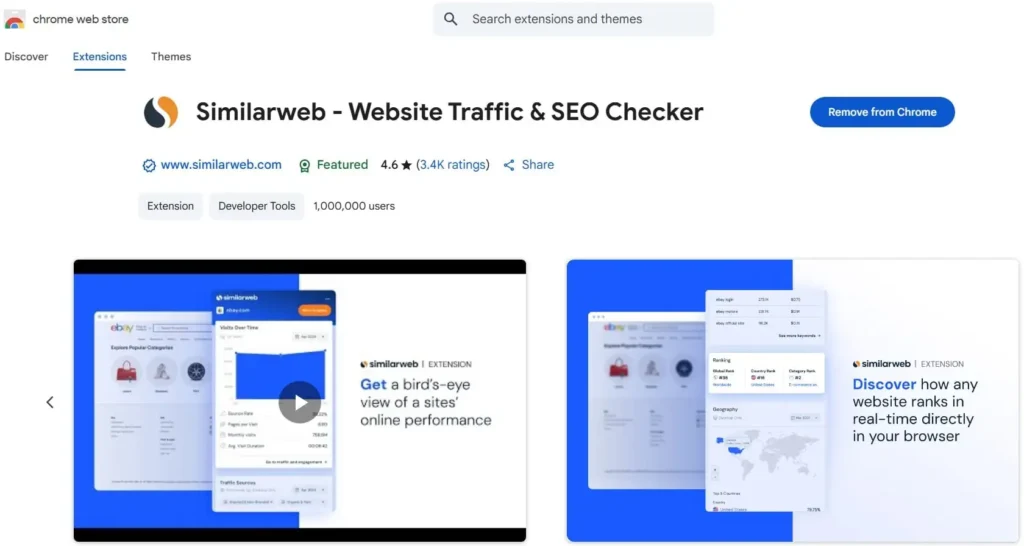 Similarweb-best Chrome extensions