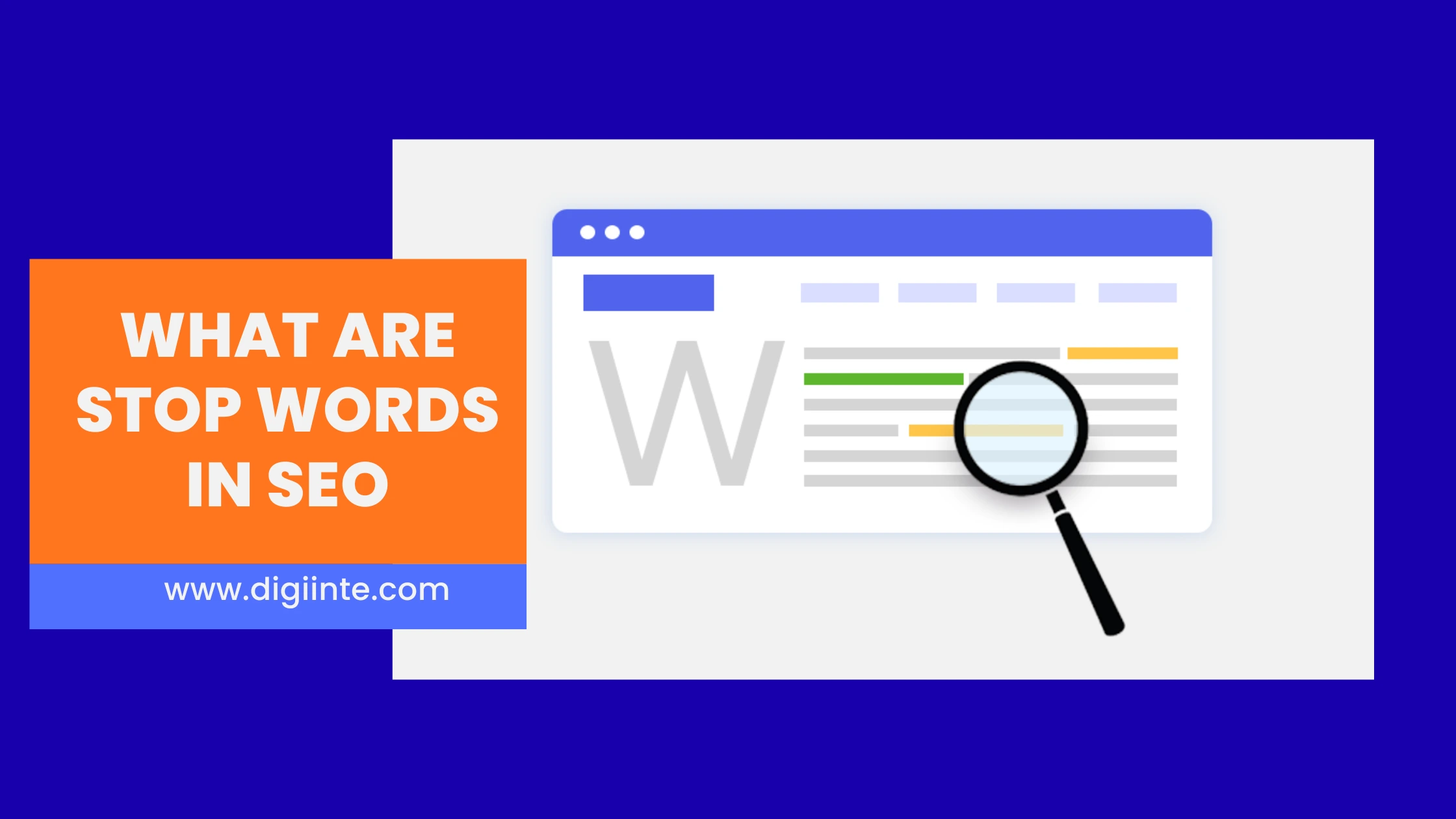 stop words in SEO