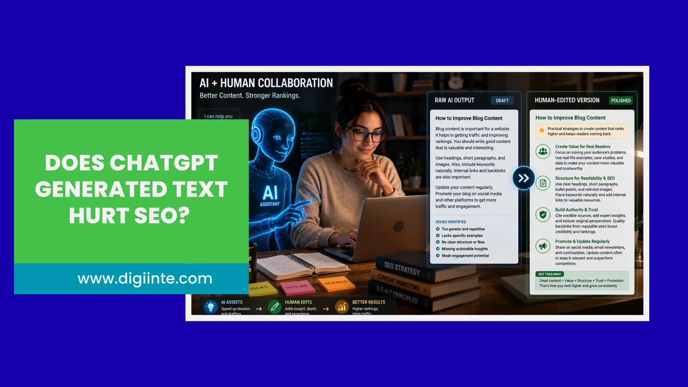 does ChatGPT generated text hurt SEO