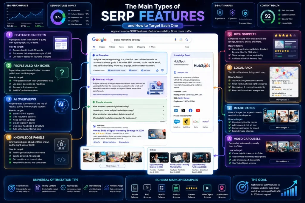 optimize for SERP features