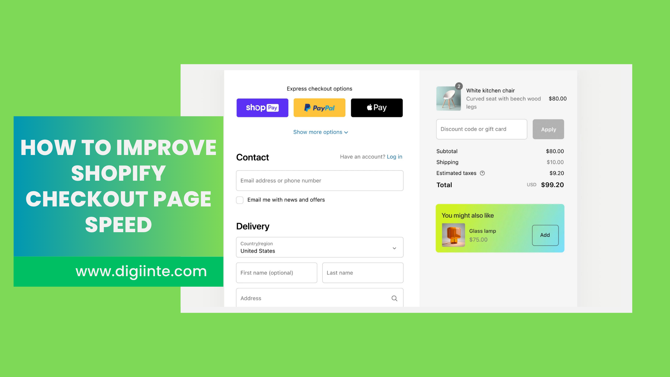 improve Shopify checkout page speed