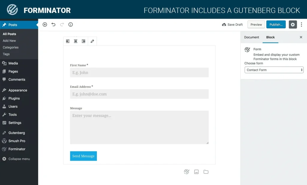 best contact form plugin for WordPress
