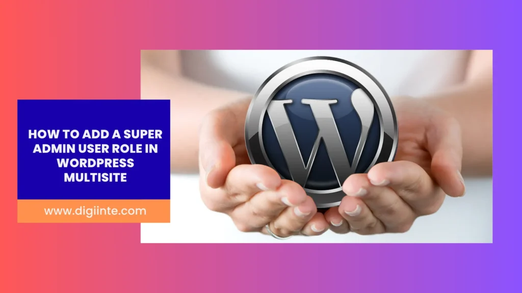 WordPress multisite super admin